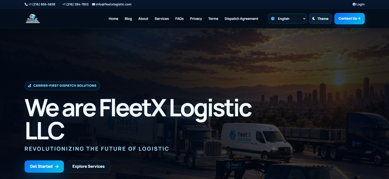 FleetX Logistics — Dispatch & Operations Platform project preview